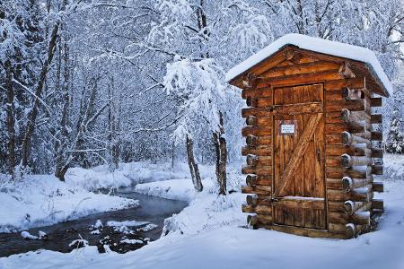 Log Outhouse, Chena Hot Springs Resort, Alaska, USA_S. 110.jpg