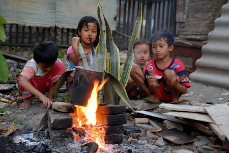 Einzelausstellung, Kinderportraits, Dietmar Waßenne, Indonesische Slums