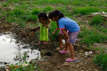 Einzelausstellung, Kinderportraits, Dietmar Waßenne, Indonesische Slums