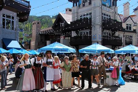 Munich meets Vail! Auf dem Colorado Oktoberfest ist so einiges geboten: Ein Auftritt der Helmut Fricker and the Rhinelanders...