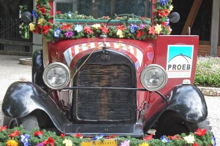 Dieser Bierwagen steht im brasilianischen Blumenau, das eines der größten und bekanntesten Oktoberfeste des Kontinents veran...
