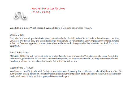 CLöwe Wochenhoroskop.png