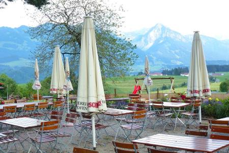 schönste biergärten Bauerngasthof Café Mayr in Offerschwang
