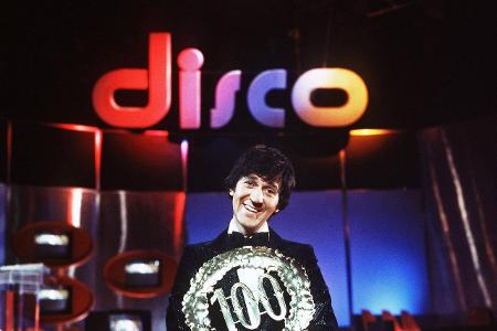 ILJA RICHTER in der ZDF-Musikshow Disco (100. Sendung) am 30...