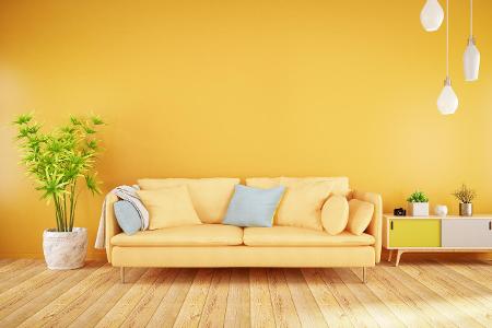 #WirBleibenZuhause Renovieren statt Lagerkoller Gelbe Wand