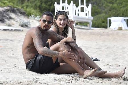 ...in Porto Cervo, Sardinien, lag Liebe in der Luft. Kevin-Prince Boateng, Halbbruder von Fußballhelden Jérôme Boateng, hat ...