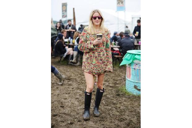 ...den Trend auch beim Glastonbury Festival am vergangenen Wochenende bestaunen. Hier sah man keine Heels und keine Overknee...