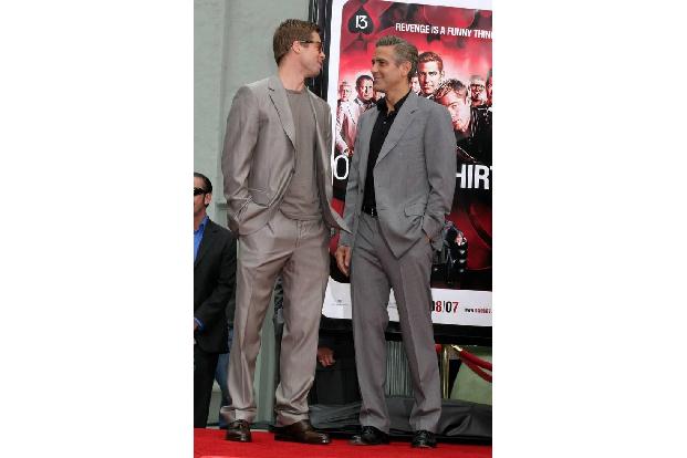 ...gewaltige Konkurrenz bekamen. Brad Pitt und George Clooney stimmen sogar ihre Anzüge aufeinander ab. Das soll schon was h...