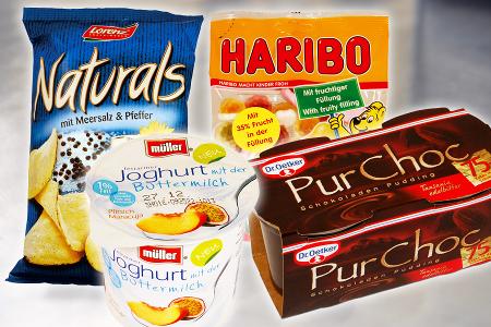 foodwatch, chips, müller, frosties, haribo