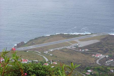 gefährliche flughäfen Juancho E. Yrausquin Airport auf Saba, Karibische Niederlande