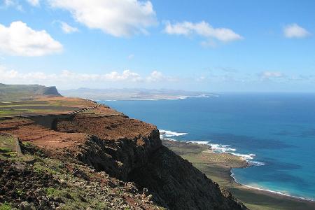 spektakulär panorama Mirador del Rio, Lanzarote