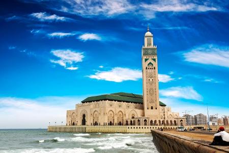 Höchste Minarett der Welt in der Hasan-II.-Moschee