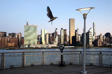 NEW YORK CITY, USA SEPTEMBER 29, 2019 A view of Manhattan ...