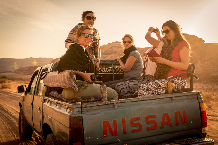 Frauen im Pick-up