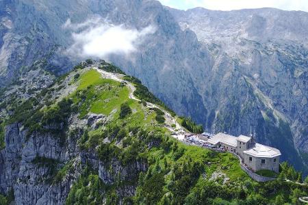 Auf dem letzten Abschnitt der Wanderung zum Kehlsteinhaus im Berchtesgadener Land kommt echtes 