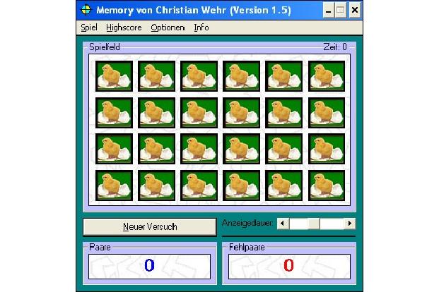 Testen Sie Ihr Gedächtnis mit dem Oster-Spiel Easter Memory.