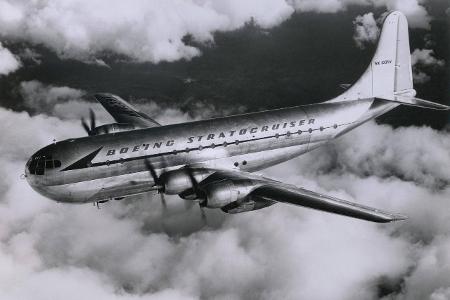 Boeing 377 Stratocruiser was a long-range propeller driven l...