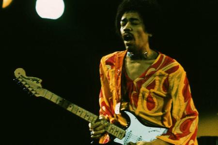 Jimi Hendrix beim Isle of Wight Festival 1970