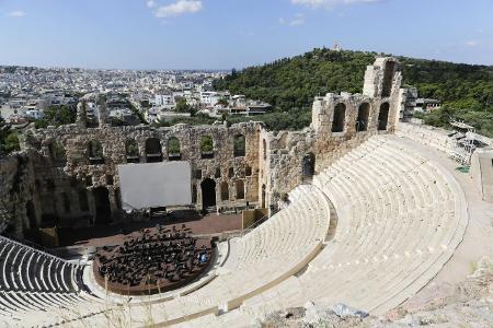 Odeon des Herodes Atticus Bühnenblick