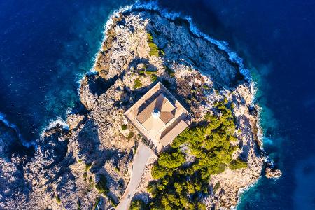 Leuchtturm Far de Capdepera Cala Rajada Mallorca Frage