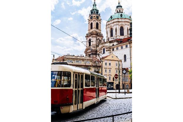 Tramfahren in Prag