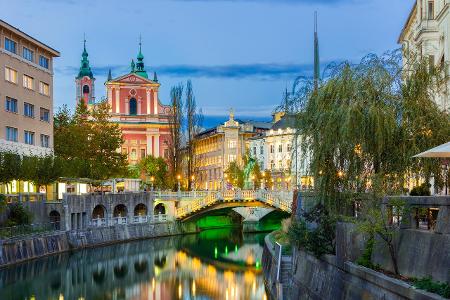 Sehenswürdigkeiten in Ljubljana, der Hauptstadt Sloweniens