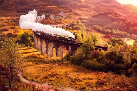 gefährliche Zugstrecke: Glenfinnan-Eisenbahnviadukt