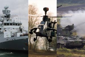 Marine, Lufwaffe und Heer: Die Großgeräte der Bundeswehr
