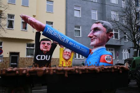Düsseldorf AfD CDU FDP wahlrergebnis Thüringen Karnevalszug