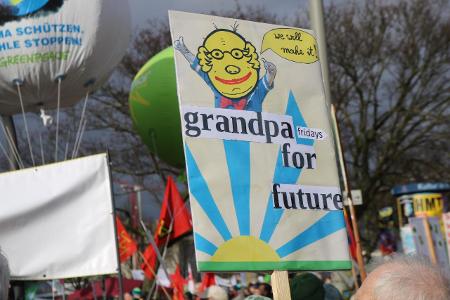 Hamburg Fridays for Future Großvater Demo Plakat
