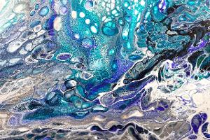 Acrylic Pouring: mit Acrylfarbe experimentieren