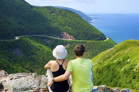 Der Cabot Trail in Nova Scotias, Kanada, wartet mit faszinierenden und abwechslungsreichen Landschaftsbildern und Ausblicken...