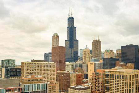 Platz 9: Willis Tower (ehemals Spears Tower), Chicago (527 Meter): Die Antennenspitze des Hochhauses markiert den höchsten P...