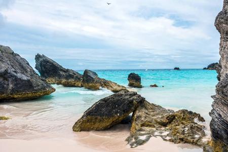 Horseshoe Bay Beach, Bermudainseln: Im Atlantik befindet sich dieser absolute Traumstrand. Schneeweißer Sand und blau-grünes...