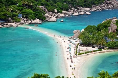 Ko Nang Yuan, Thailand: Im Golf von Thailand befindet sich dieser einzigartige Strand. Er ist die einzige Verbindung zwische...