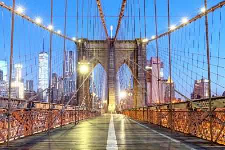 Platz 8: Brooklyn Bridge, New York, USA. Wir bleiben im 