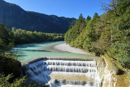 Beeindruckende Wasserfälle in Deutschland Lechfall im Allgäu