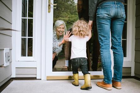 Peinliche Kinder Kind mit Oma