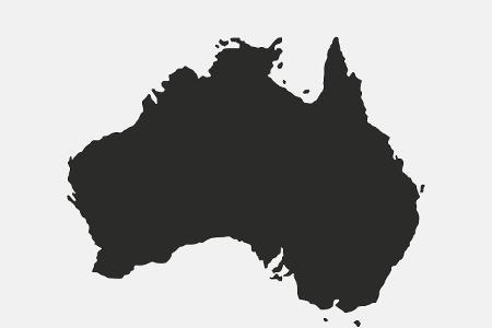 Karte Australien