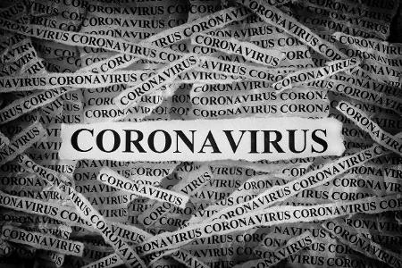Coronavirus Zeitungsschnipsel