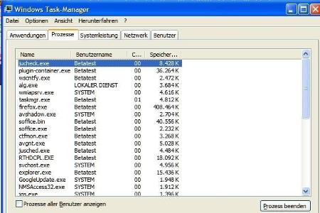 Über den Windows Task Manager lassen sich Prozesse, die unnötigerweise den Akku strapazieren, auffinden und beenden.