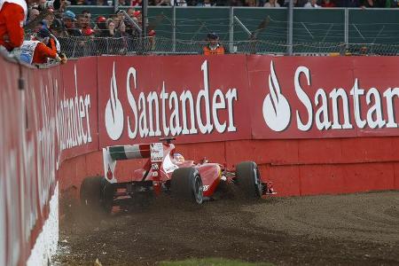 Fernando Alonso GP England Crashs 2011