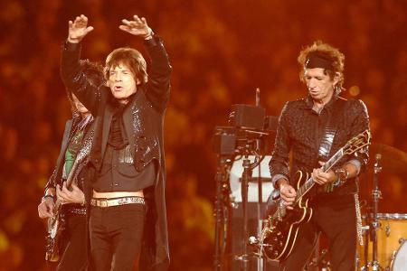 Die Rolling Stones mussten lange warten, bis sie endlich beim Super Bowl auftreten durften. 2006 war es soweit...