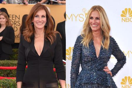 Hollywood-Star Julia Roberts ist ebenfalls experimentierfreudig. Zwar liegt zwischen den Bildern gerade mal ein Jahr, ihr st...