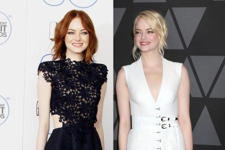 Welche Haarfarbe Schauspielerin Emma Stone besser steht, lässt sich kaum sagen. Sowohl in Blond als auch in Rot strahlt die ...