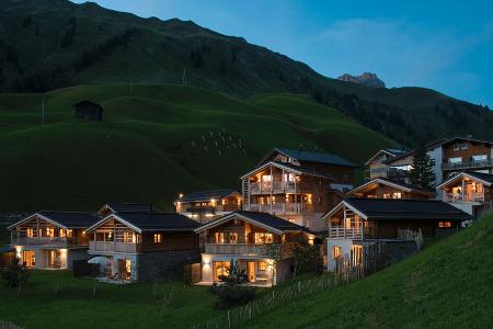 Herrliche Lage in Schröcken am Arlberg: Die Aadla Walser-Chalets