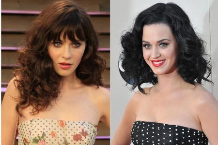 Mädchencharme im Doppelpack! Schauspielerin Zooey Deschanel (li.) und Pop-Star Katy Perry bedienen beide gerne das Girly-Ima...