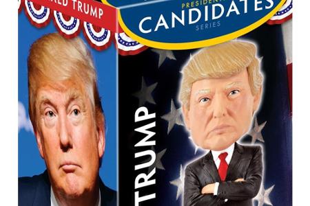 Wem ein Wackeldackel nicht exklusiv genug ist, der könnte mit dem offiziellen Donald-Trump-Bobblehead genau das richtige Acc...