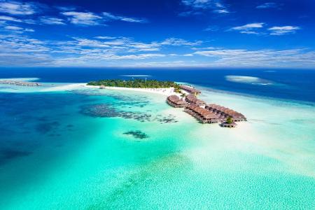 Den Malediven könnte der steigende Meeresspiegel zum Verhängnis werden. 80 Prozent befinden sich nur einen Meter über dem Me...