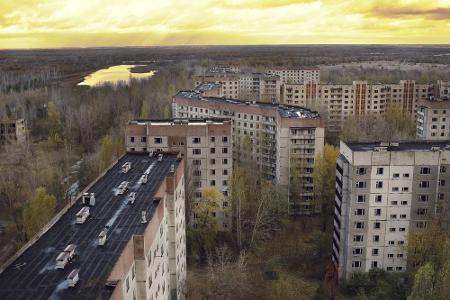 Eine radioaktive Wolke traf das benachbarte Weißrussland, den Westen Russlands und zog weiter Richtung Skandinavien und West...